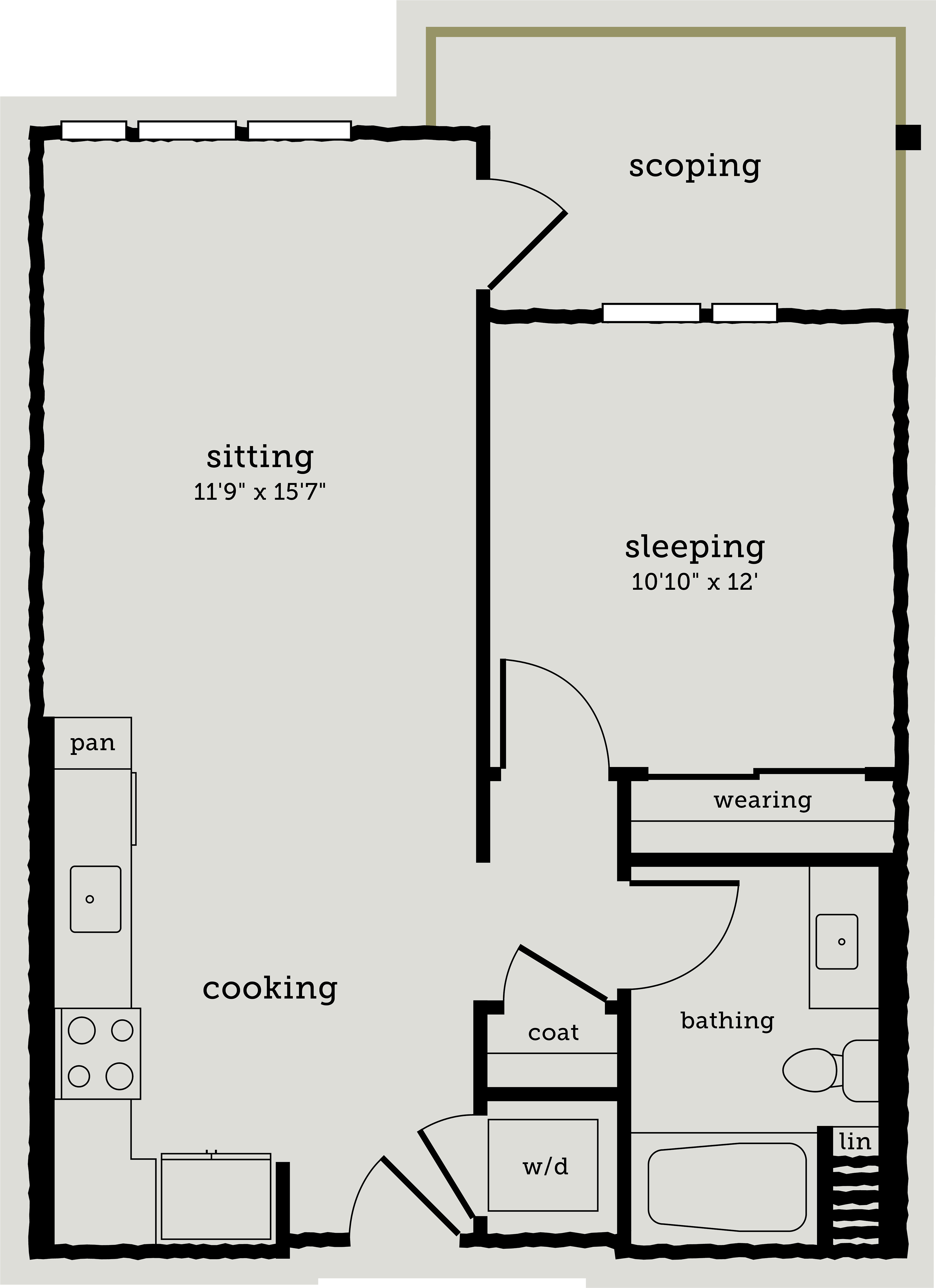 Alexan Webster One Bedroom Floor Plan A4