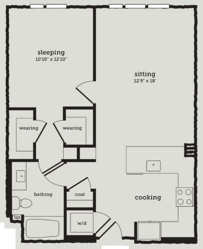 Alexan Webster One Bedroom Floor Plan A8