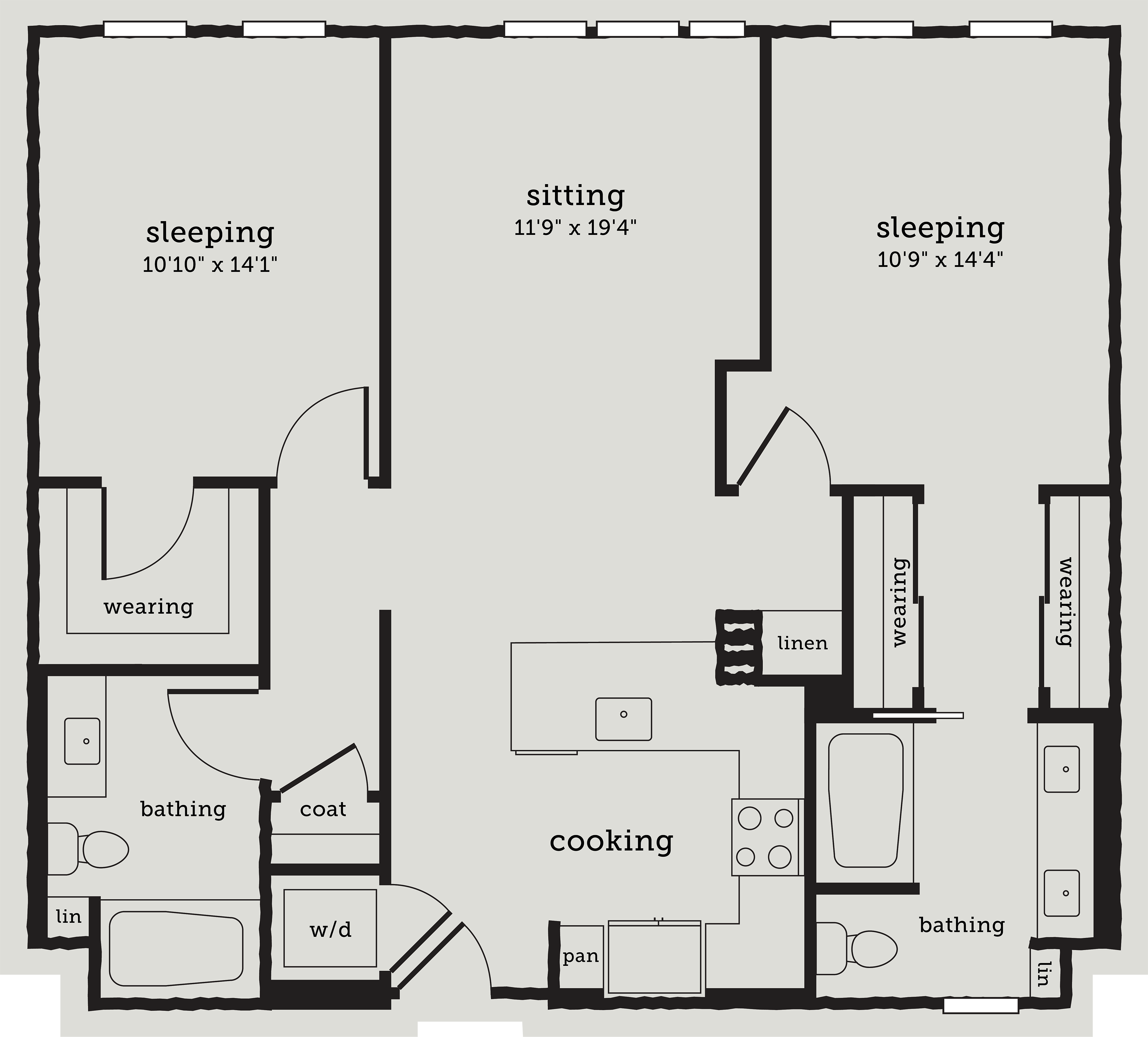 Alexan Webster Two Bedroom Floor Plan B5