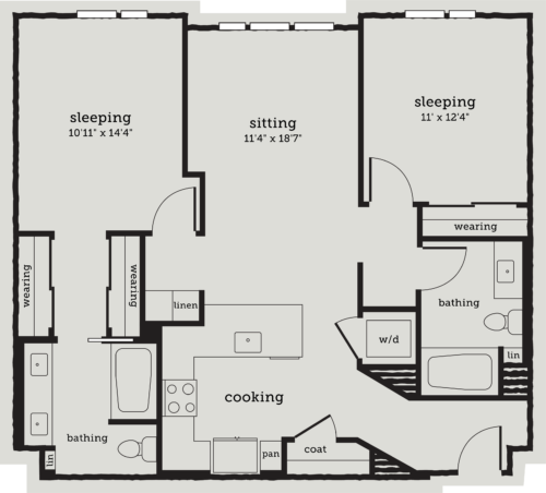 Alexan Webster Two Bedroom Floor Plan B6