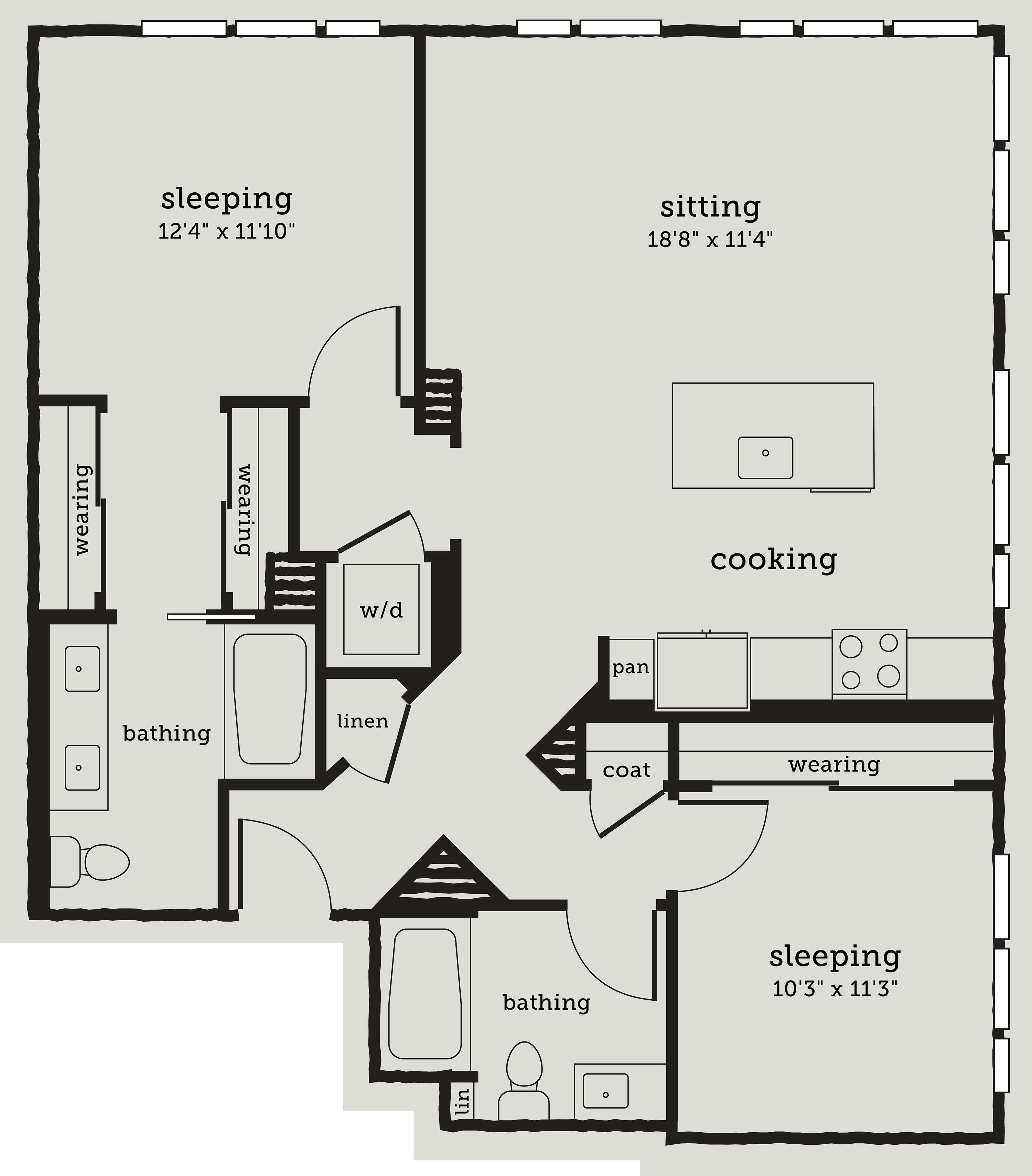 Alexan Webster Two Bedroom Floor Plan B7